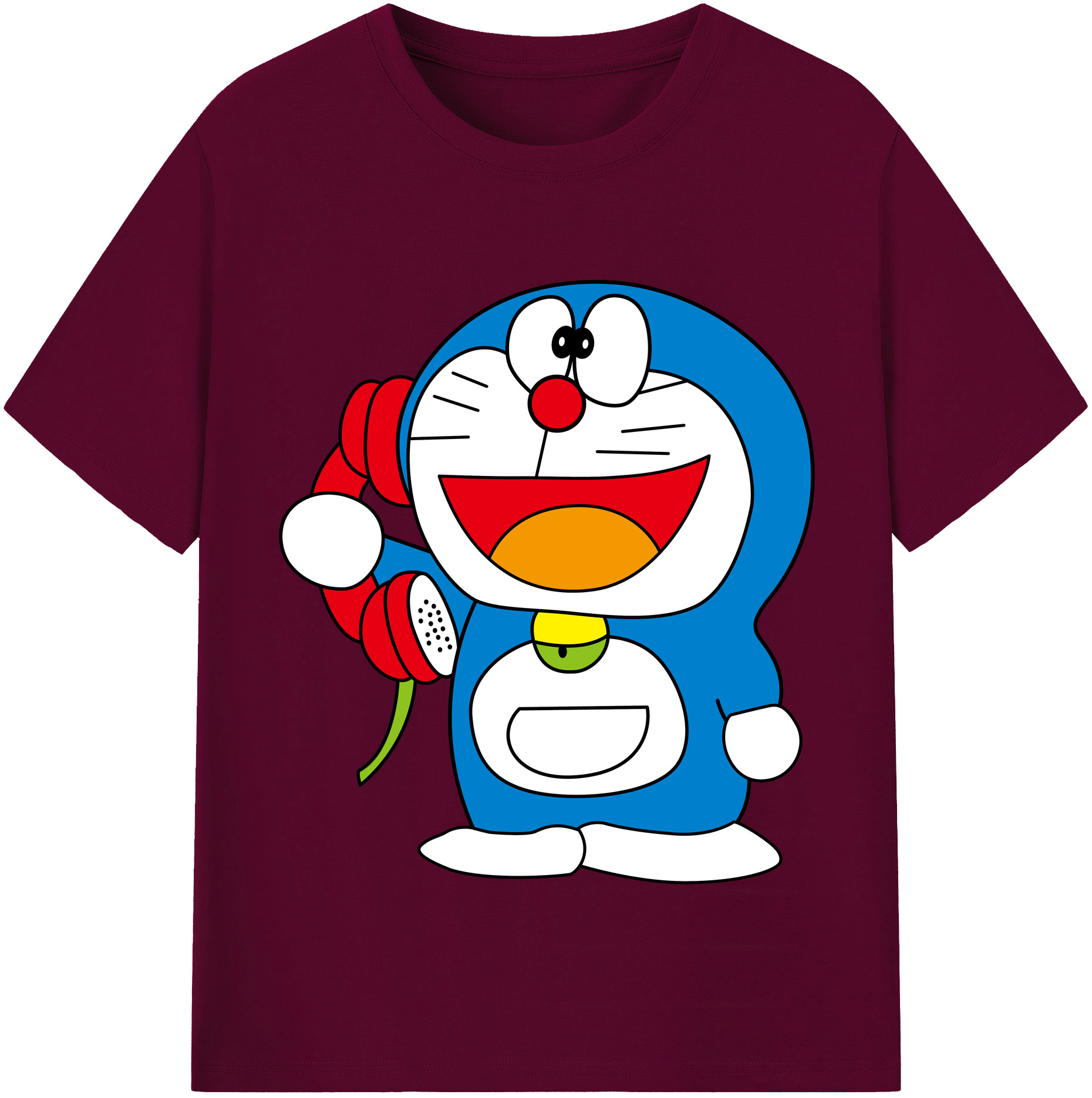（画像用） ドラえもん Doraemon レディースカジュアルプリントTシャツ（綿100％）